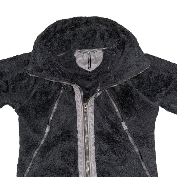 Kuhl Flight Fuzzy Black Hooded Flight Jacket Womens Size Small - Picture 2 of 10